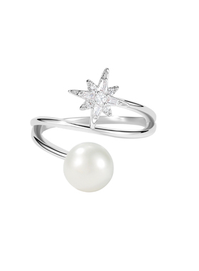 DODOGOGO淡水珍珠芒星戒指女2025新款时尚气质指环潮流高级感手饰