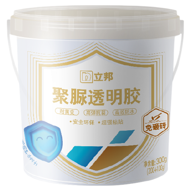 立邦聚脲免砸砖透明防水涂料补漏防霉阳台厨房卫生间地面专用胶