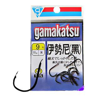 日本进口伽玛卡兹gamakatsu伊势尼黑有倒刺鱼钩钓鱼用品渔具包邮