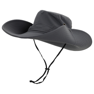 牛仔帽渔夫帽爬山必备装备防晒帽女户外太阳帽男士遮阳帽子登山帽
