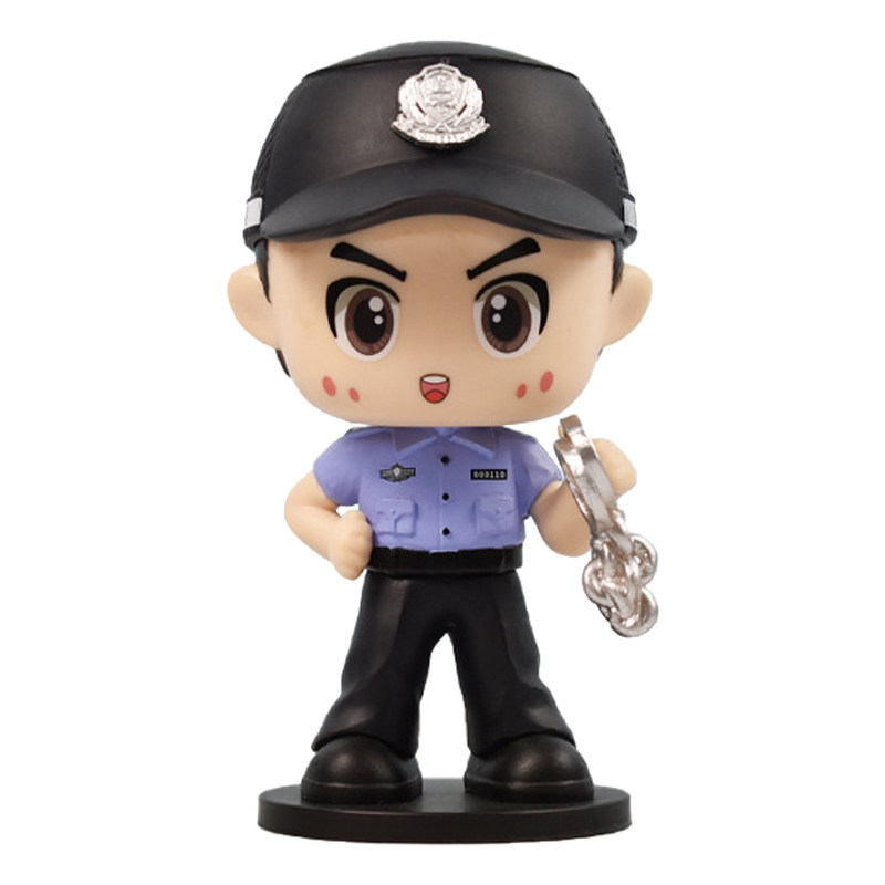 警察公仔车载摆件儿童节礼物