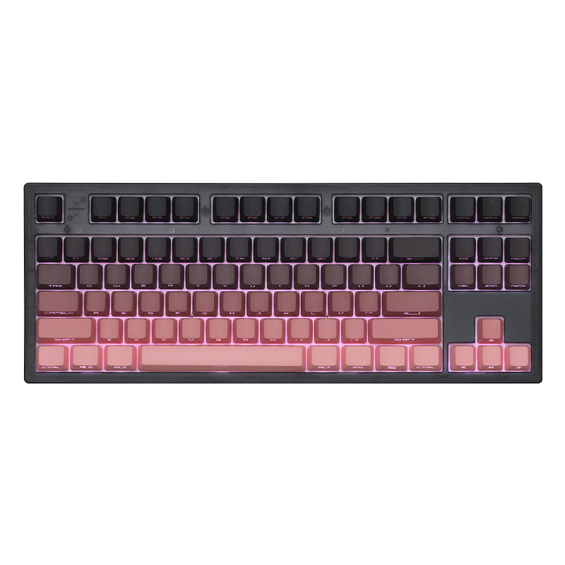 腹灵MK870pro黑莓侧刻机械键盘有线无线蓝牙客制化电竞办公静音轴