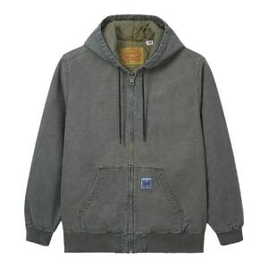 Levi's李维斯WORKWEAR系列24秋季新款男士连帽牛仔夹克棉服 A3222
