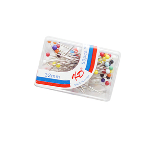 diy手工工具 4款盒装彩头白头不锈钢小头珠针/定位针/立裁针