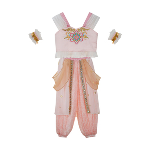 儿童汉服民族风2026夏季薄款女童唐风古装异域风套装演出服灯笼裤