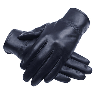 真皮手套男士冬季加绒加厚保暖女士羊皮手套骑行开车摩托车薄款秋