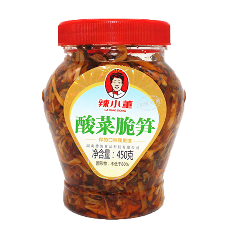 辣小董酸菜脆笋梅菜雪菜笋丝咸菜酱腌菜拌面酱下饭菜即食老坛罐装