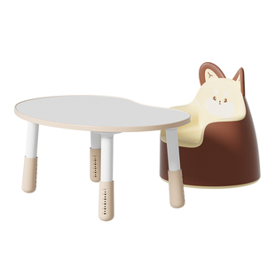 乐婴坊花生桌儿童学习桌可升降调节游戏桌宝宝幼儿园早教桌椅子