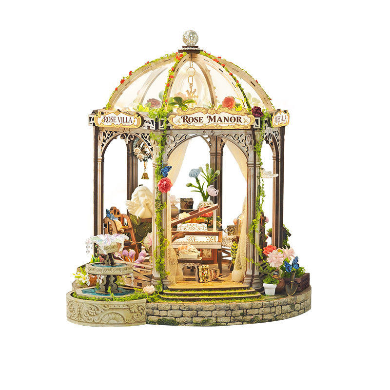 玫瑰庄园diy手工小屋浪漫小花房
