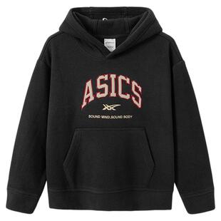 ASICS/亚瑟士儿童童装男童内搭女童摇粒绒连帽卫衣保暖宽松长袖