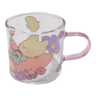 家用高硼硅耐高温玻璃茶杯小容量玻璃果酒杯子阿满联名款迷你茶杯