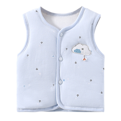 春秋冬薄棉保暖背心婴儿马甲坎肩