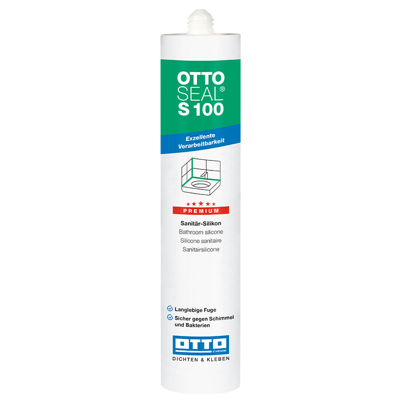 德国otto奥托酸性美容胶S100厨卫防水防霉用玻璃胶哑光进口收边胶