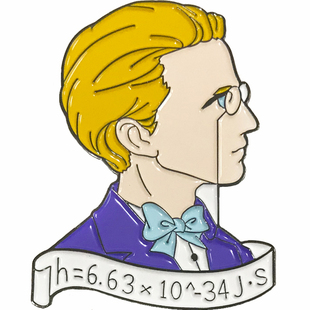 普朗克胸针物理科数学高考神创意配饰品原创设计金属徽章个性男女