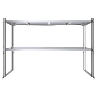 厨房不锈钢置物架工作台立架商用冰箱台面层架收纳饭店操作台架子