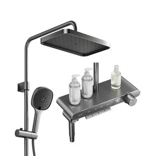 九牧卫浴钢琴按键琴雨自动除垢恒温数显淋浴花洒套装