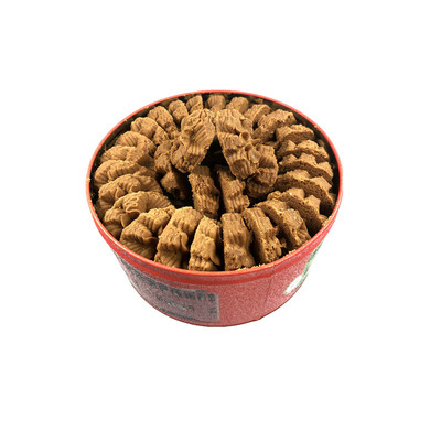 珍妮曲奇小熊饼干纯咖啡味铁盒装