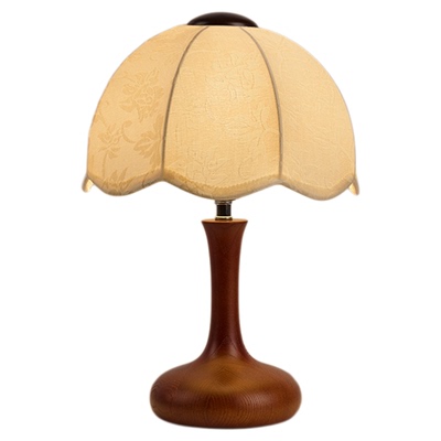 法式复古实木中古台灯