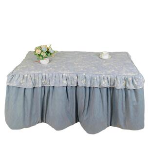 烤火罩新款加厚长方形纯棉可拆洗烤火被子茶几电暖炉套新中式布罩