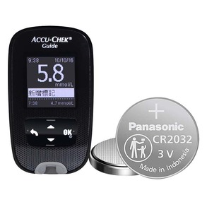 罗氏智航型血糖测试仪Guide专用纽扣电池电子CR2032 3V