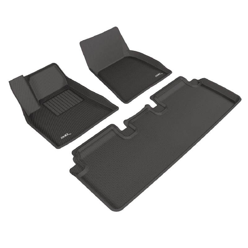 3D适用特斯拉model3脚垫modelY modelX models专车用TPE汽车踏垫