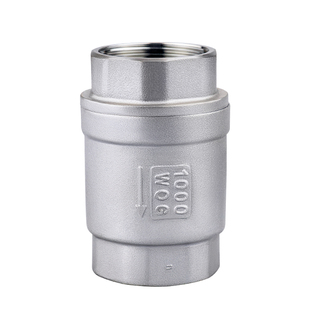 H12W 201/304不锈钢立式止回阀 丝扣单向阀DN15/20/25/32/40/50