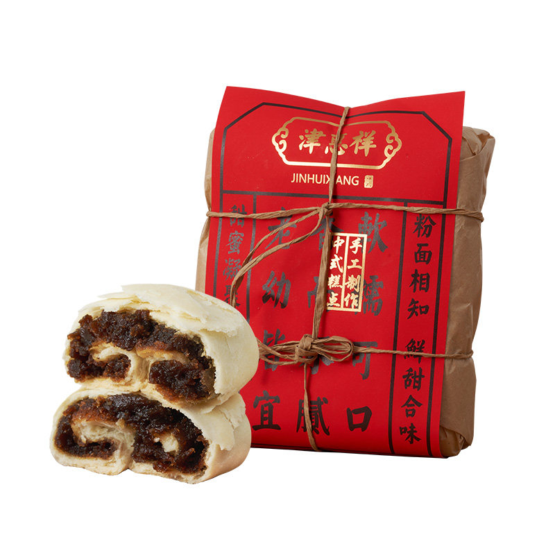 津惠祥天津特产枣泥卷老式白皮酥皮点心传统手工纯枣泥不齁甜送礼