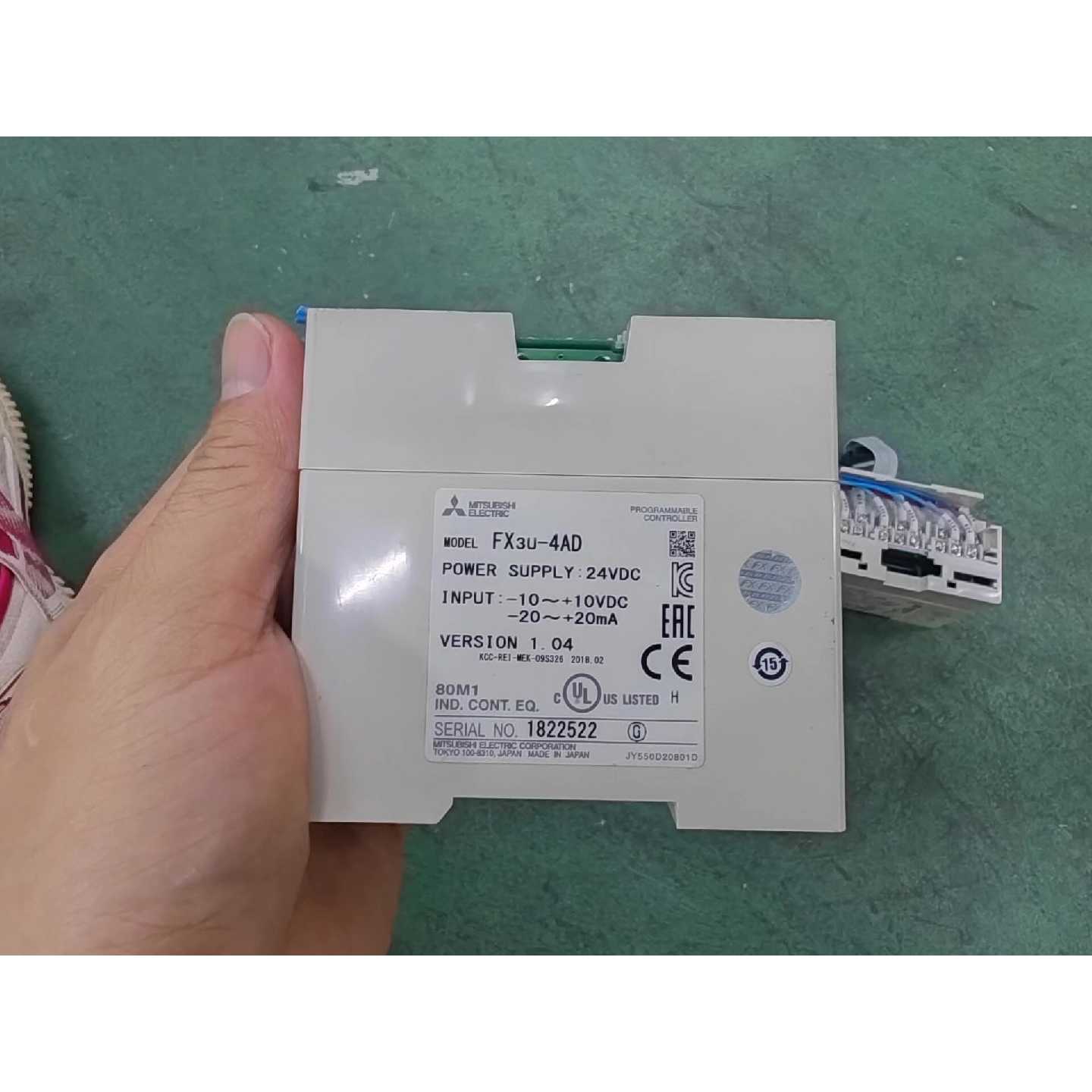 【请询价】三菱FX3U4AD拆机俩个正品无上面盖子功能包好包成色