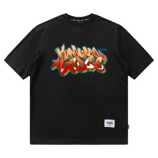 FUJAM美式街头HIPHOP五大元素涂鸦街舞滑板BBOY速干宽松短袖T恤衫