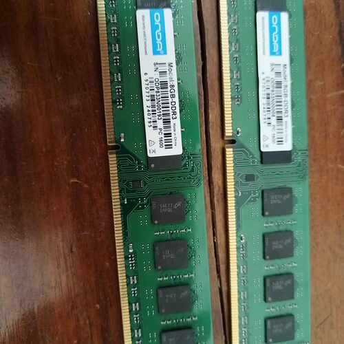 昂达DDR3内存条8G 1600mhz，台式机用的，主板支持—议价