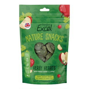 Burgess布格斯兔天然草本高纤维英国进口小宠磨牙草饼爱心零食