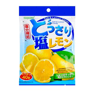 马来西亚进口cocon可康咸柠檬糖果补充盐分海盐润喉青柠休闲零食