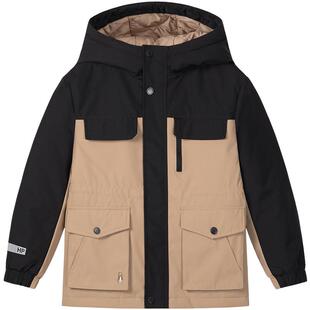 暇步士童装儿童棉服冬装新款男童工装风外套女童休闲保暖棉袄