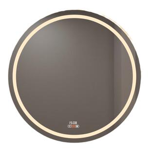 圆形智能镜子卫生间浴室镜带灯led化妆镜壁挂酒店防雾发光卫浴镜