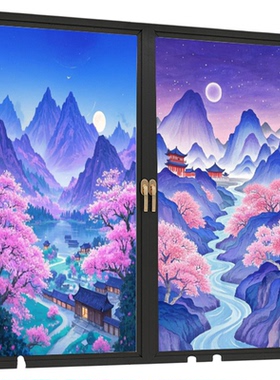 花海卫生间浴室窗户玻璃贴膜窗花