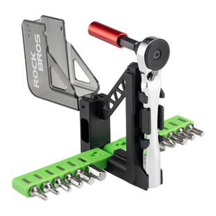 洛克兄弟自行车棘轮扳手维修套装便携山地公路车内六角多功能工具