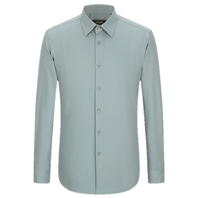 雅戈尔尖领长袖商务绅士衬衫