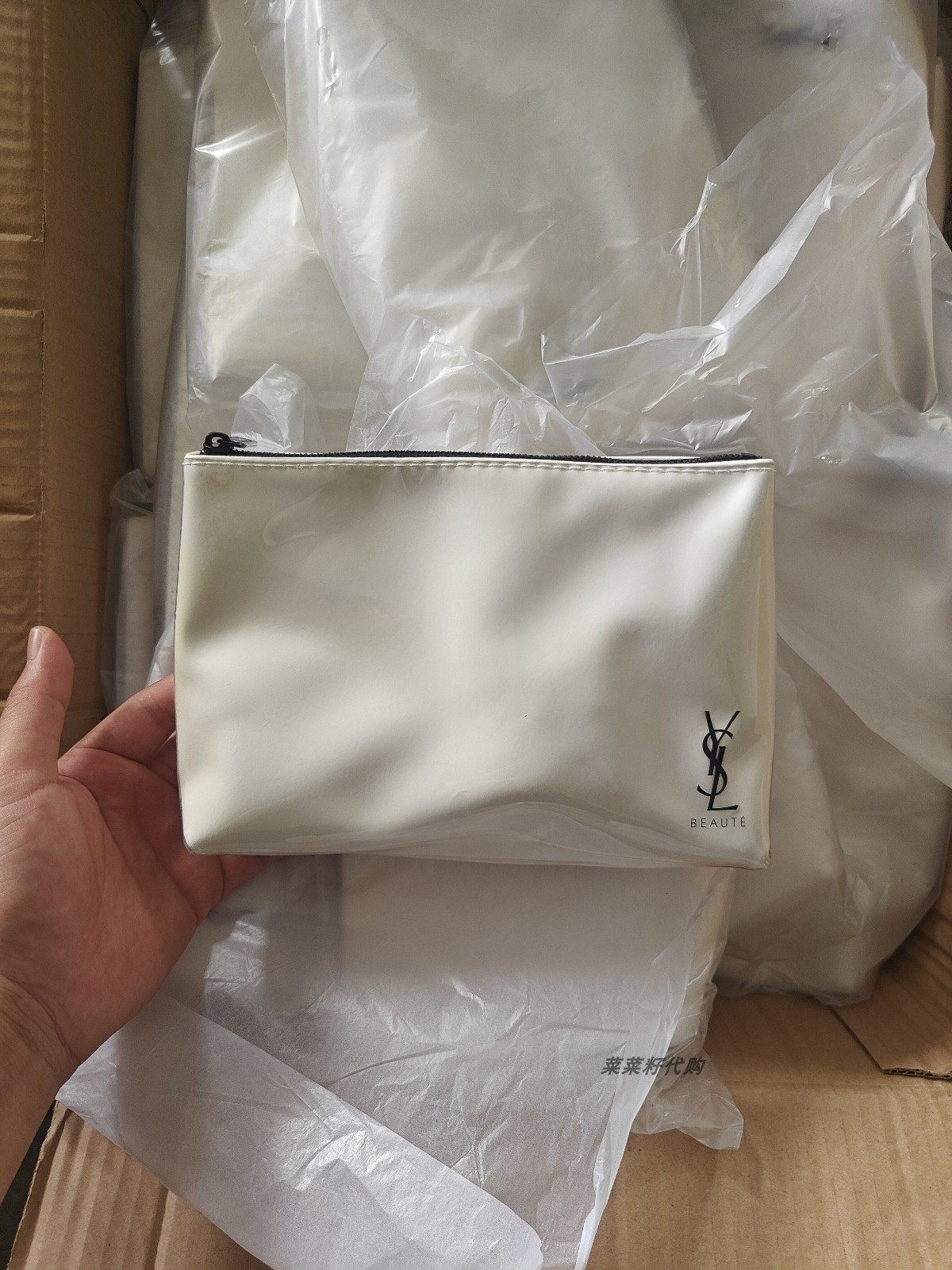 thumbnail for OEM processing inventory tail goods solid color cosmetic bags toiletry bags canvas cartoon pattern crossbody bag processing