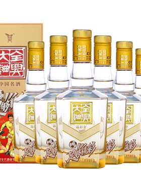 【酒厂自营】四川全兴大曲足够精彩晶彩金52度500ml*6浓香型
