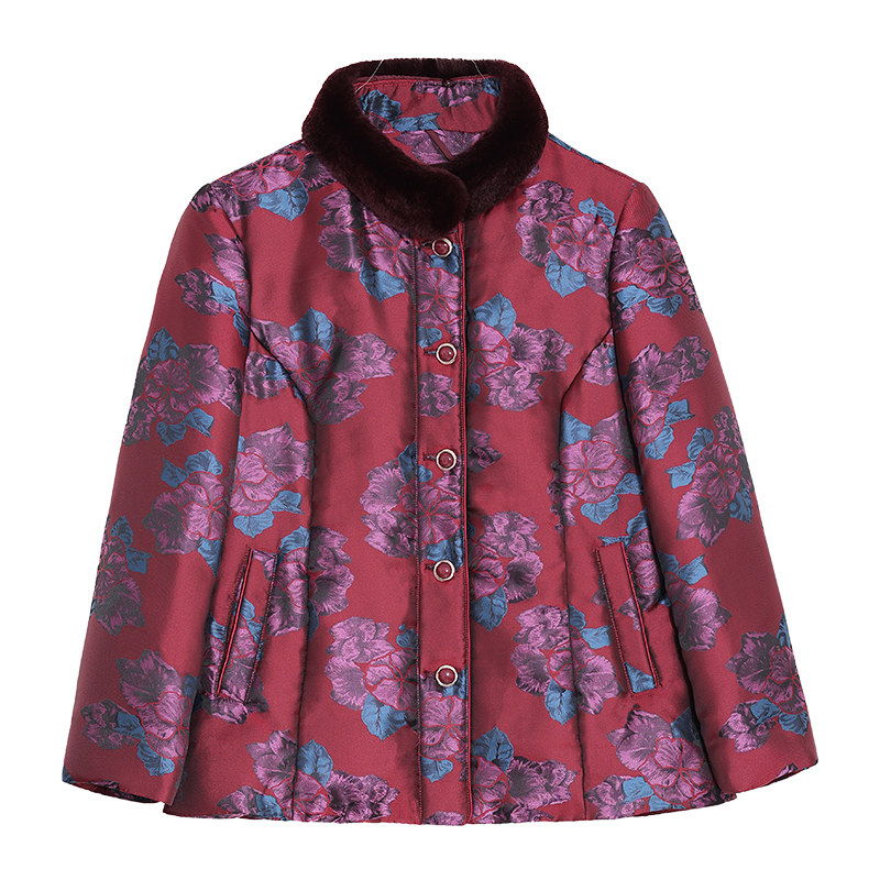 中老年女装加大码羽绒服