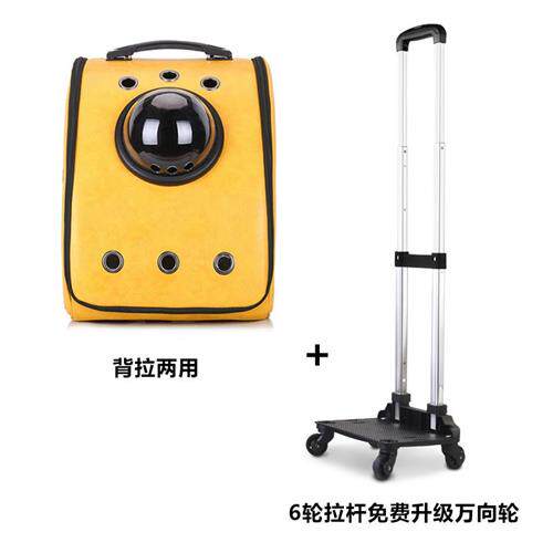 狗狗外出拉杆箱太空舱外出包宠物网红透气双肩背包手提猫包泰迪包
