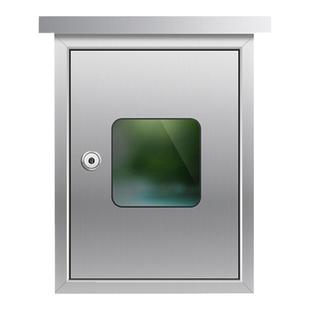 不锈钢燃气表箱IC卡304天然气表箱加厚户外燃气计量箱保护罩防雨