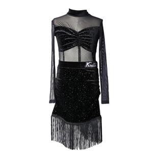 鹏翼之美2024秋冬新品少儿拉丁舞服练功服训练服儿童舞服KW24346J