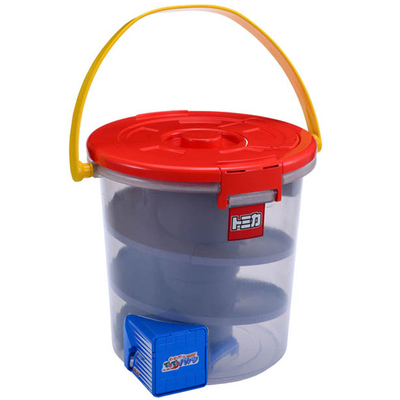 多美卡世界大楼停车场货柜运输卡车渡轮船收纳盒溜溜桶车场景玩具