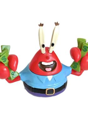 网红招财蟹老板招财手玩具手办