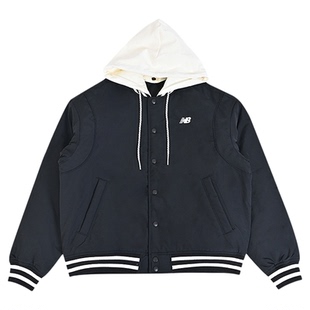 New Balance NB新款男棉服运动休闲时尚保暖连帽外套MJ61X7FM-BK