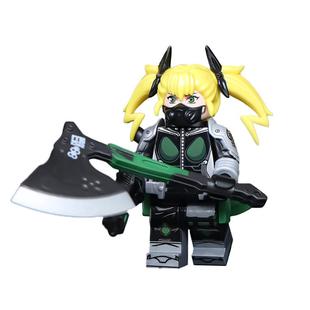 中国原创怪兽8号积木四之宫奇可露卡夫卡动漫拼装人仔玩具小摆件