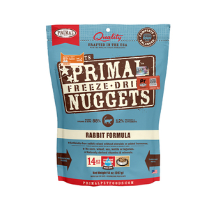 【自营】Primal有机冻干猫粮兔肉味高蛋白小鲜砖全价主食冻干156g