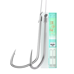 刘志强强锋袖鱼钩绑好子线双钩成品防缠绕鲫鱼钩竞技袖钛合金鱼钩