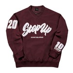 FCHOOD发财虎美式重磅刺绣字母棒球夹克V领套头长袖上衣宽松外套